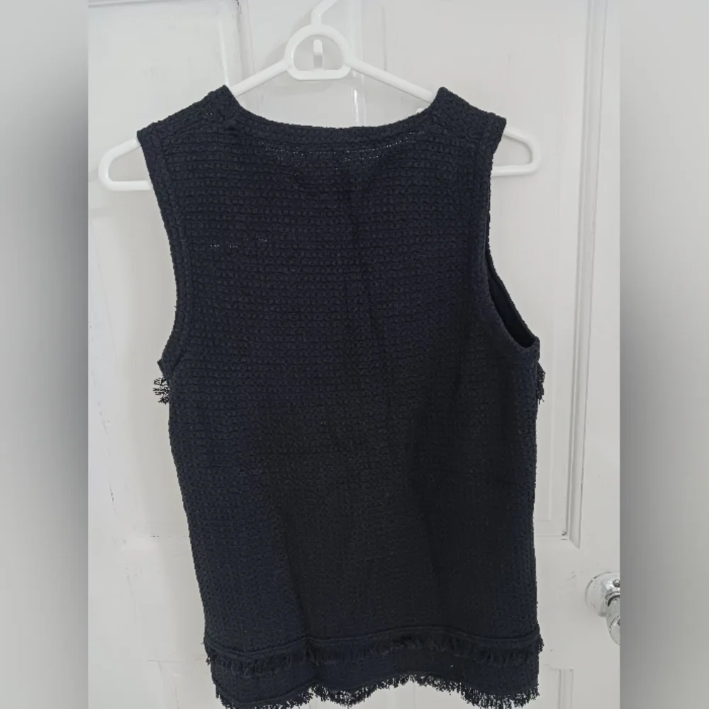 J. Crew Fringe Sleeveles Boho Tank Top - Picture 2 of 2